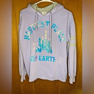 DISNEY pastel purple hoodie